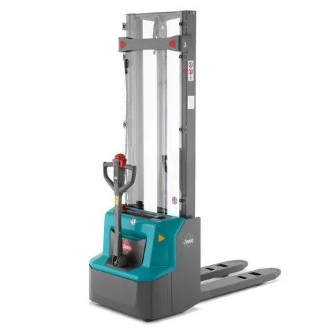 Gerbeur électrique Ameise® PSE 1.2 à monomât, hauteur de levage 1 600 mm, capacité de charge 1 200 kg — location au Maroc