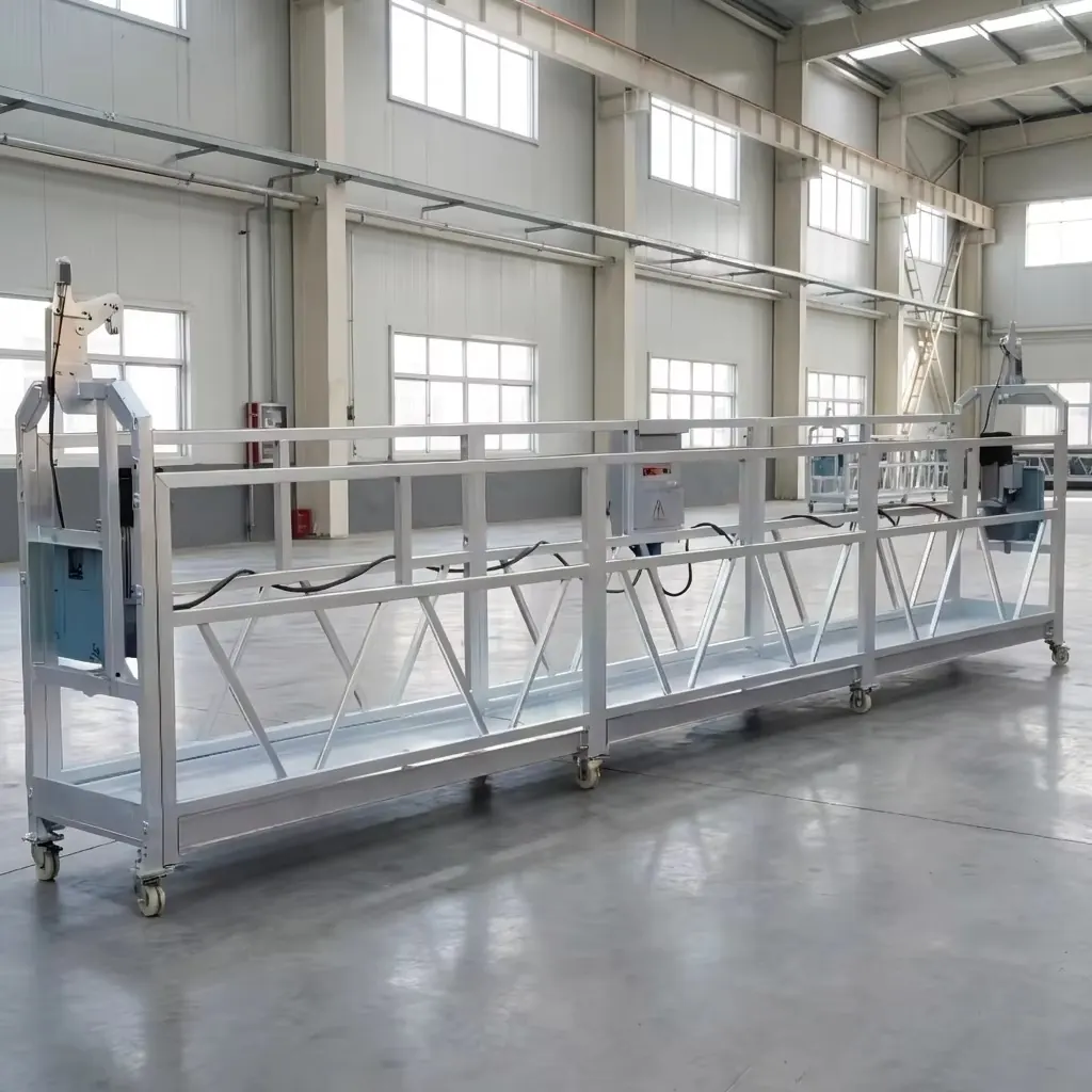 Nacelle suspendue neuve en aluminium avec ses deux treuils