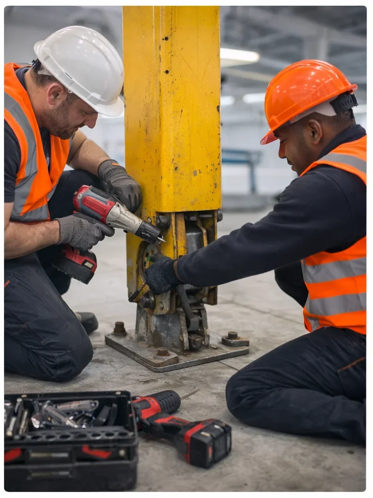 Réparation de la structure — atelier Exlema